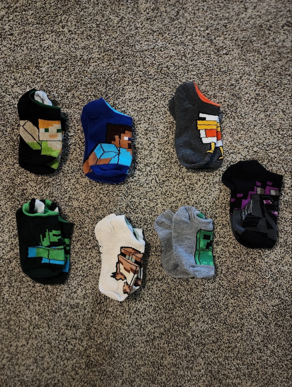 Baby/toddler Minecraft Socks